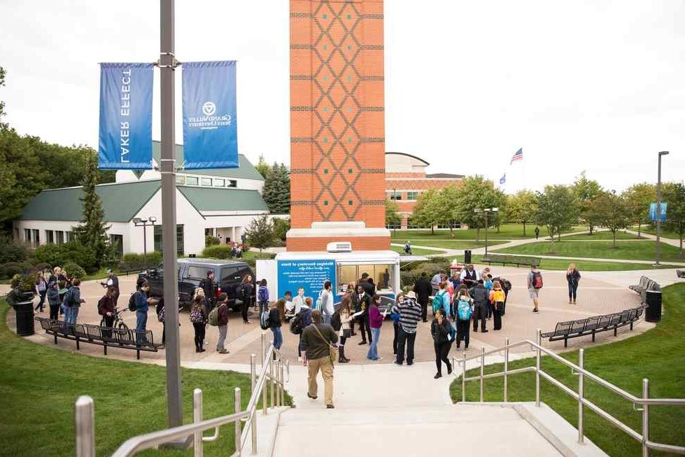 Students at National Voter Registration Day