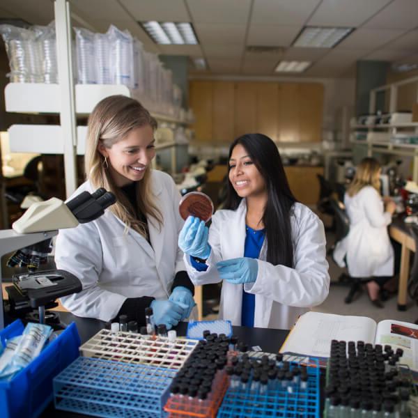 two women in a lab 