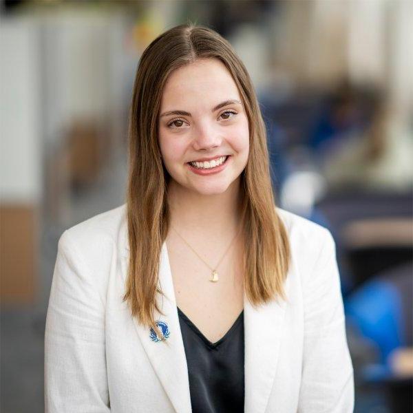 Junior Nancy Hoogwerf poses for a portrait.