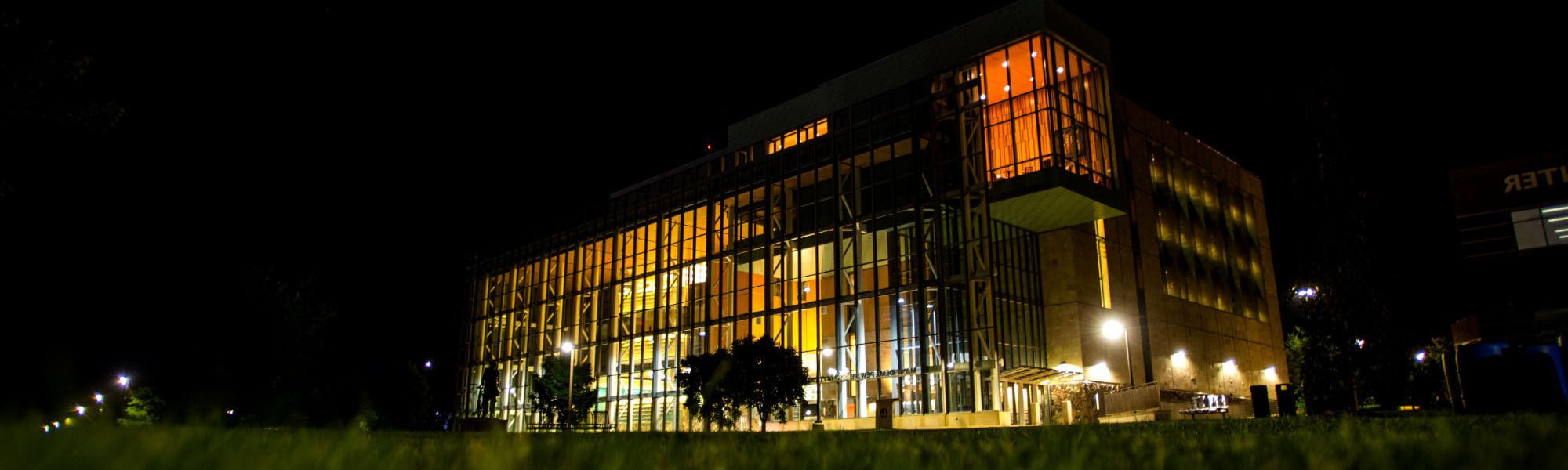 campus at night